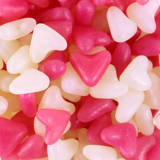 Pink & White Love Hearts